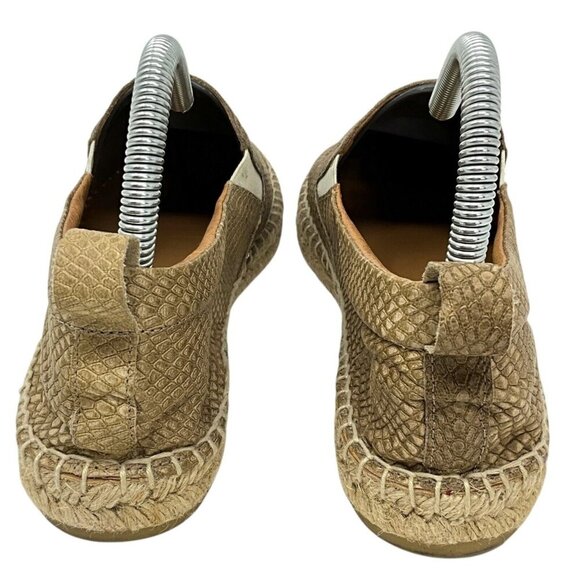 Maypol Espadrille Flats US Size 8 EUR 38 Tan Slip On Shoes Casual Made in Spain - Picture 5 of 10